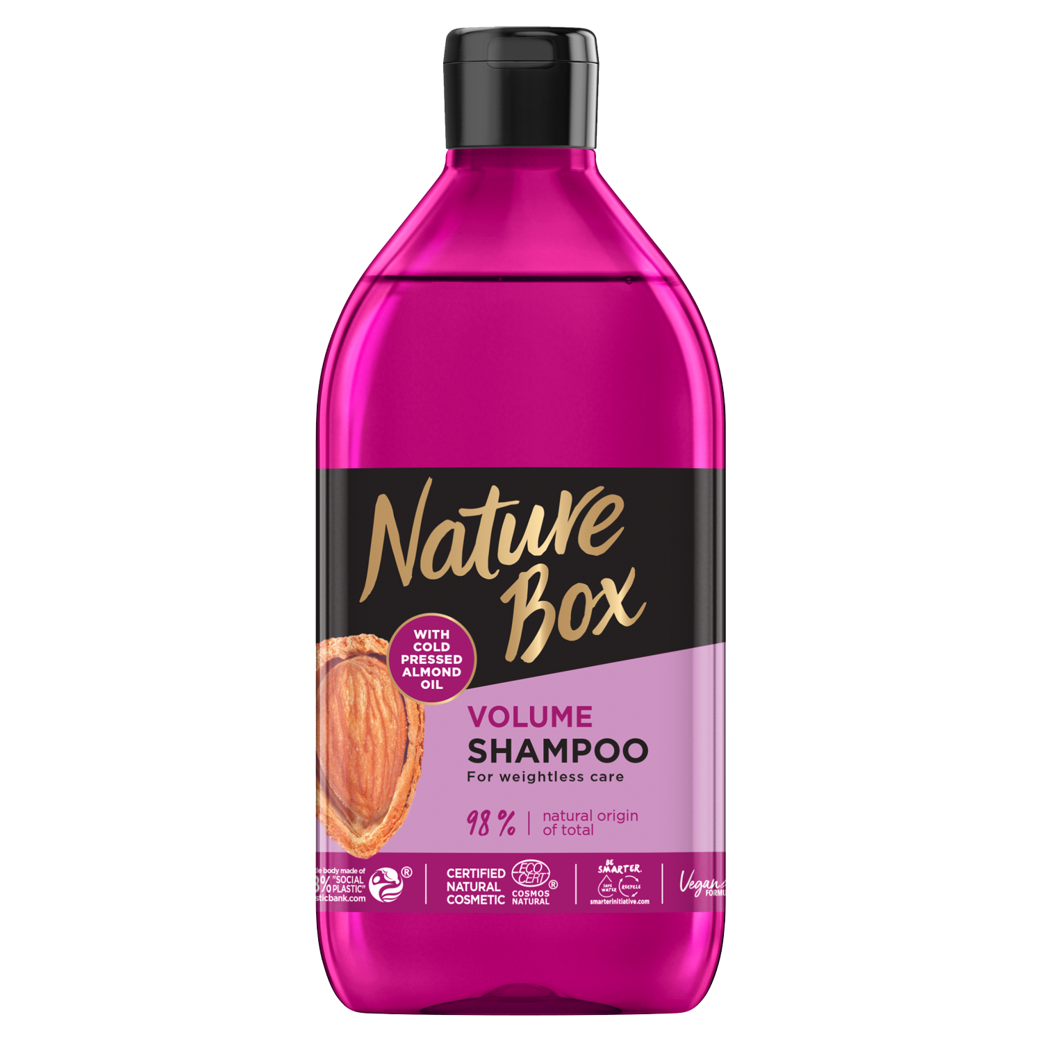 Nature Box szampon do włosów z olejkiem migdałowym 385ml Migdał |